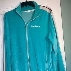 Blue Chenille Track Jacket
